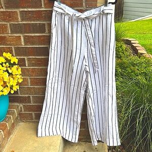 Joie Ladies L Linen Blend striped Lounge/Beach pants
